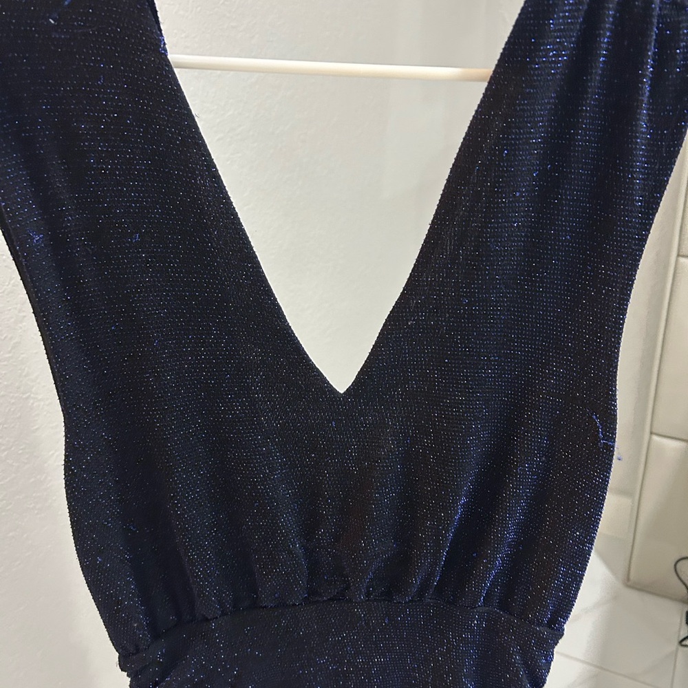 Elegant Navy Blue Women's Dress